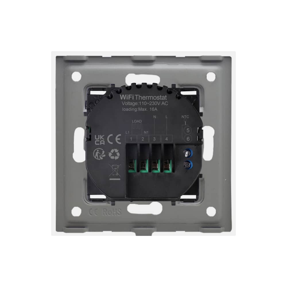 Termostat Wi-Fi pentru incalzirea electrica LUXION cu Rama din Aluminiu — imaginea 4