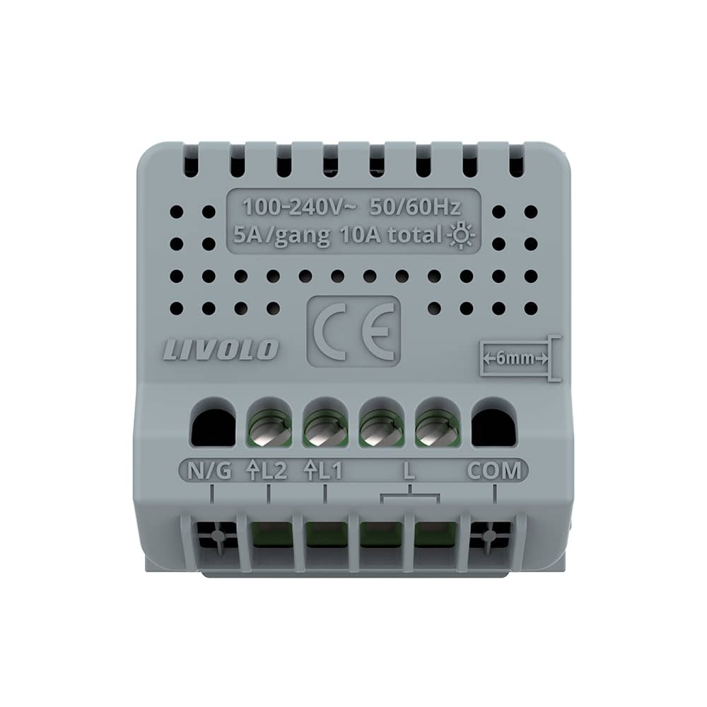 Modul Intrerupator Dublu cu Revenire / Reset cu Touch LIVOLO - Serie Noua — imaginea 4
