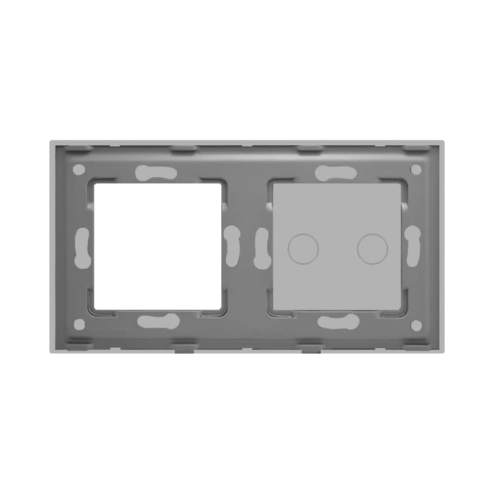 Panou Intrerupator Dublu cu Touch si Priza Simpla Din Sticla LUXION — imaginea 4