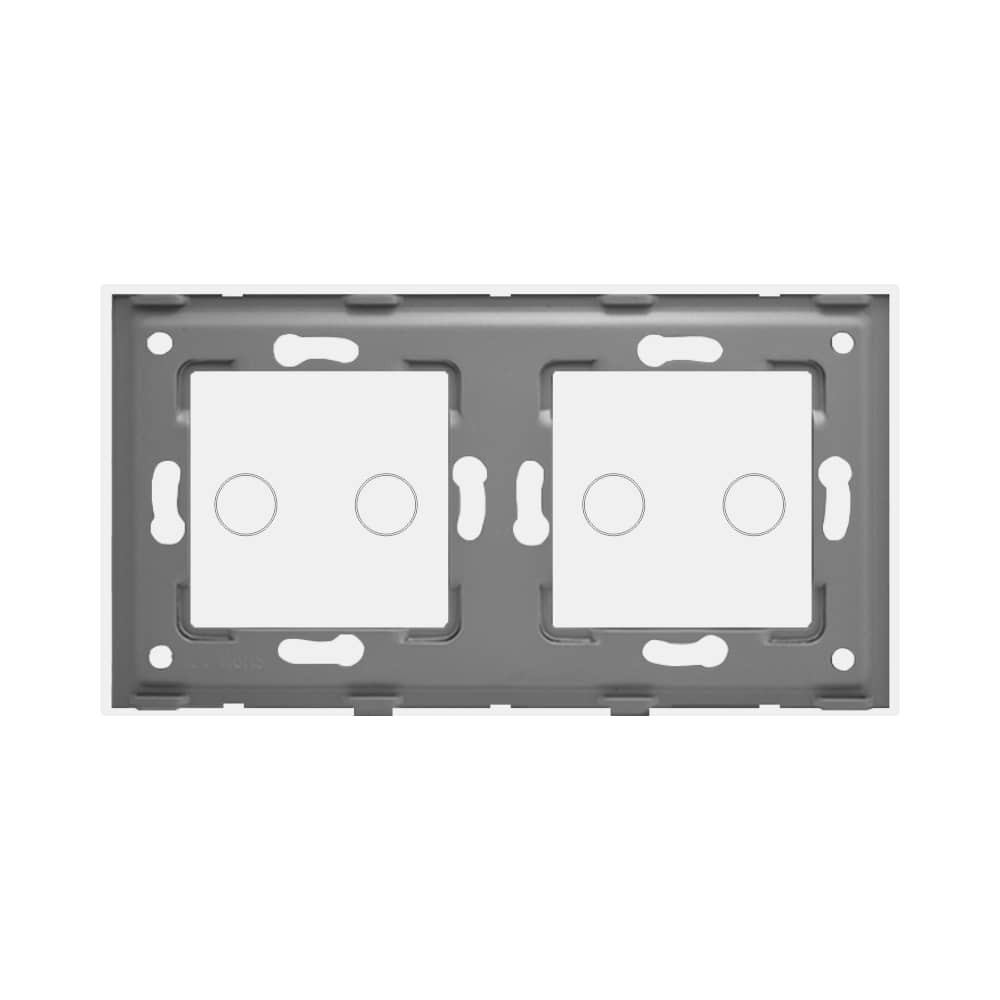 Panou Intrerupator Dublu + Dublu cu Touch Din Sticla LUXION — imaginea 4