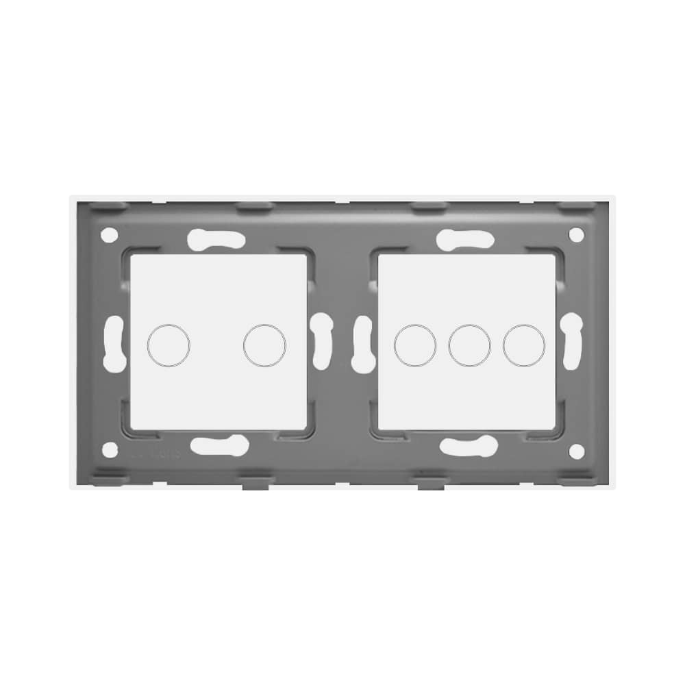 Panou Intrerupator Triplu + Dublu cu Touch Din Sticla LUXION — imaginea 4