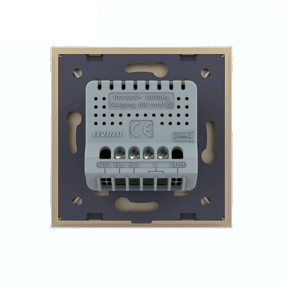 Intrerupator Dublu cu Revenire / Reset cu Touch LIVOLO - Serie Noua — imaginea 4