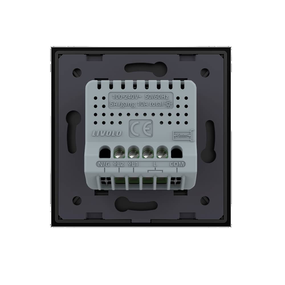 Intrerupator Dublu cu Revenire / Reset cu Touch LIVOLO - Serie Noua — imaginea 4