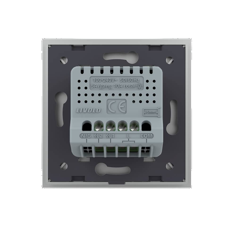 Intrerupator Dublu cu Revenire / Reset cu Touch LIVOLO - Serie Noua — imaginea 4