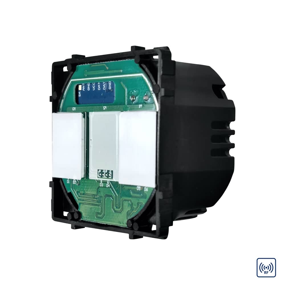 Modul Intrerupator Dublu, RF433 cu Touch LUXION — imaginea 1
