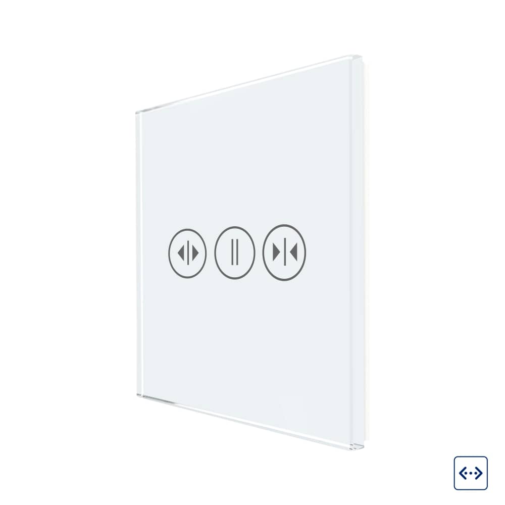 Panou Intrerupator Draperii cu Touch Din Sticla LUXION — imaginea 1