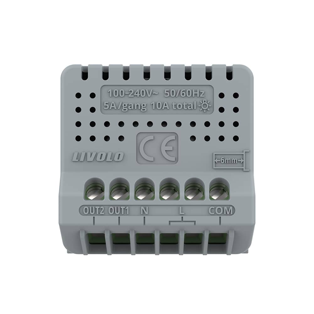 Modul Intrerupator Dublu Cap Scara / Cruce cu Touch LIVOLO - Serie Noua — imaginea 4