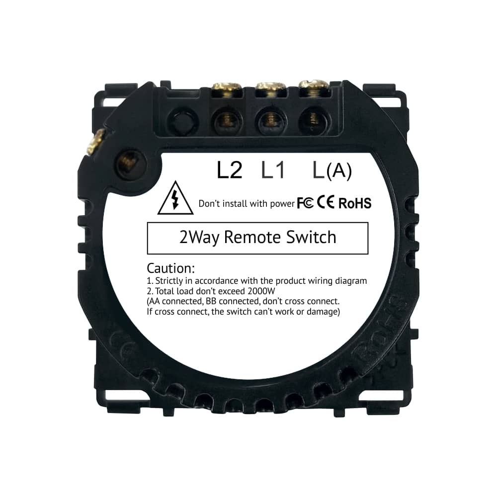 Modul Intrerupator Dublu Cap Scara, RF433 cu Touch LUXION — imaginea 4