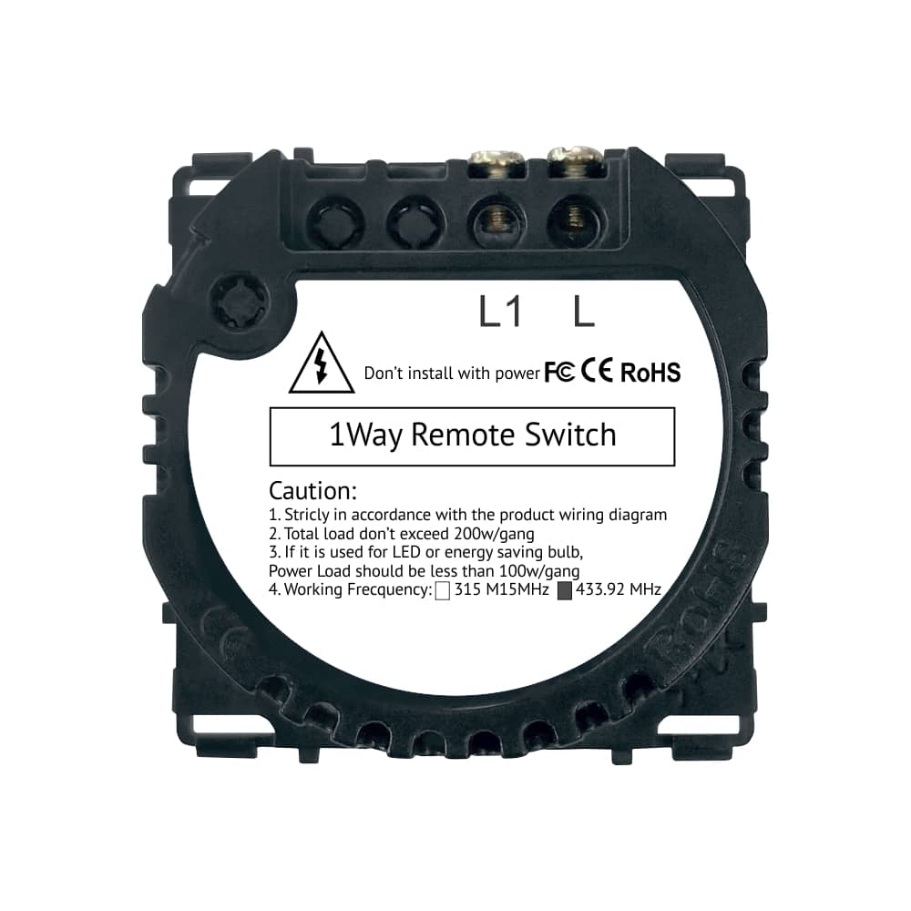 Modul Intrerupator Simplu, RF433 cu Touch LUXION — imaginea 4