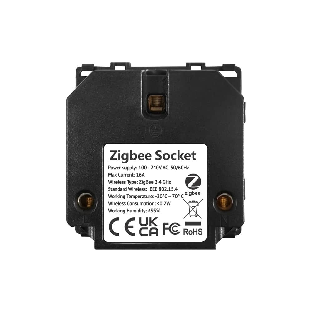 Modul Priza Inteligenta cu Protocol Zigbee Fara Rama Din Sticla LUXION — imaginea 4
