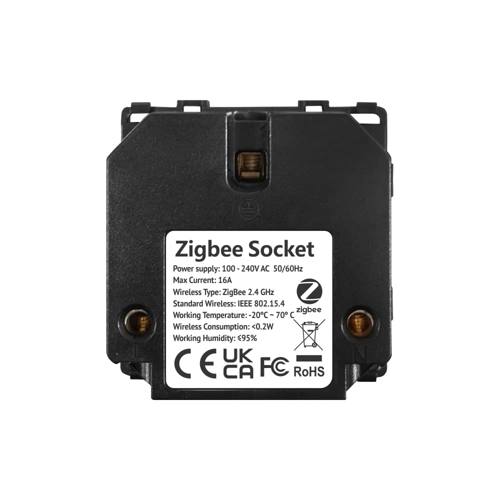 Modul Priza Inteligenta cu Protocol Zigbee Fara Rama Din Sticla LUXION — imaginea 4