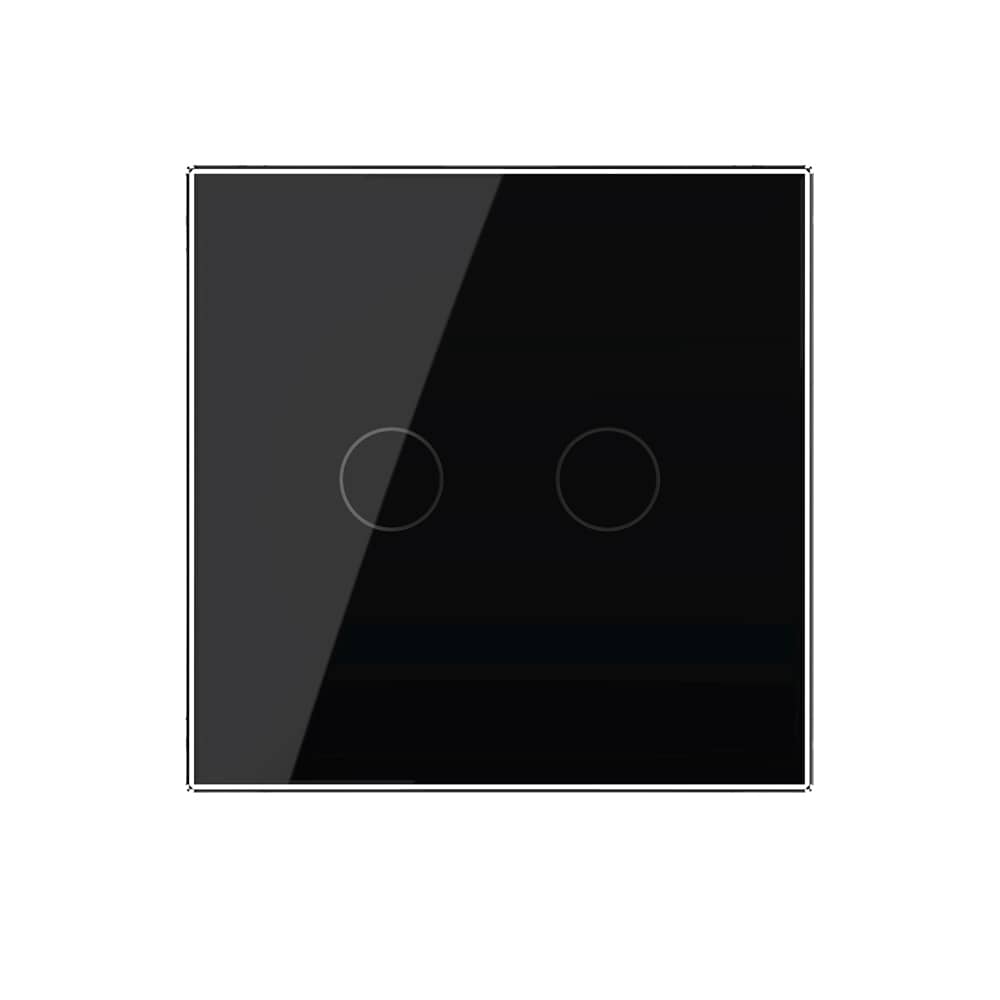Intrerupator Dublu Draperie cu Touch LIVOLO din Sticla - Protocol ZigBee EC — imaginea 2
