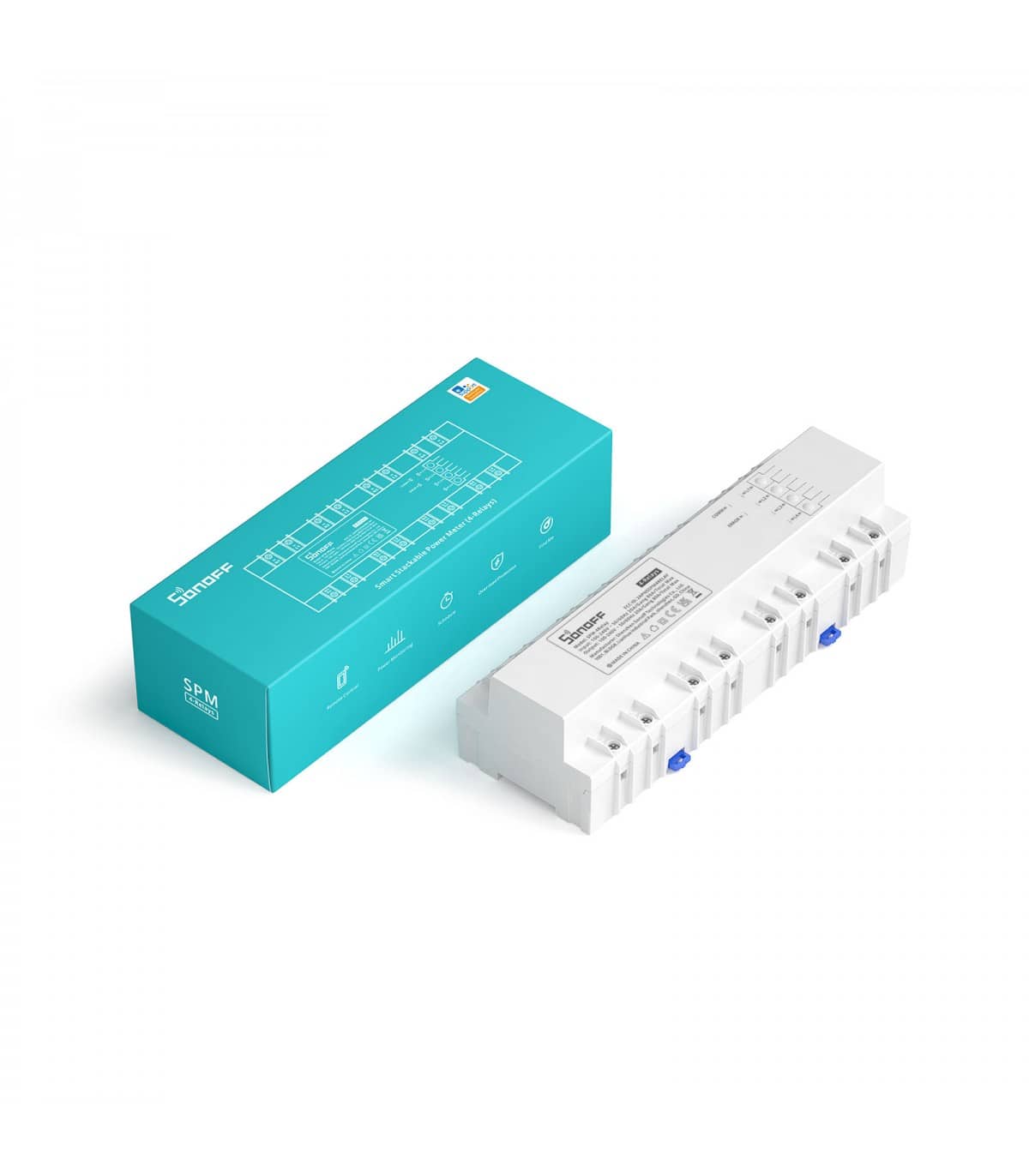 Releu inteligent Wi-Fi Sonoff cu 4 Canale, Masurare consum energie — imaginea 1
