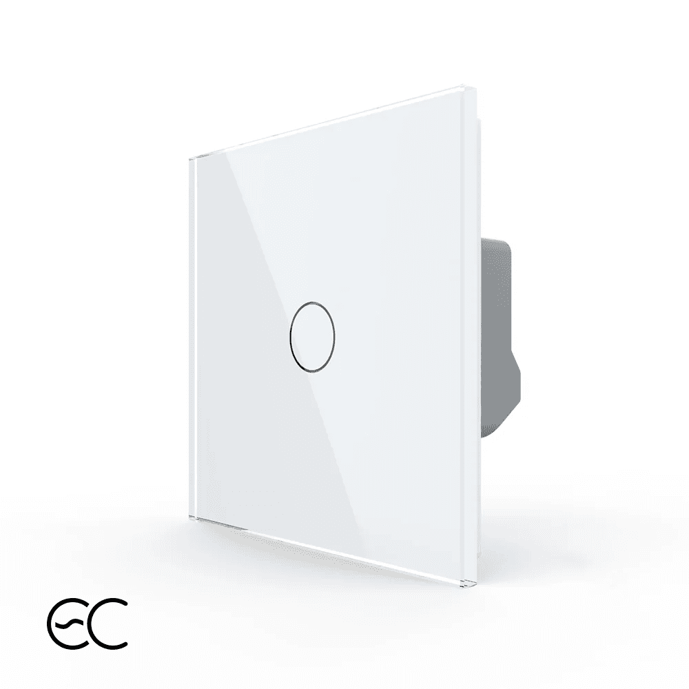 Intrerupator Simplu cu Touch LIVOLO din Sticla - Protocol ZigBee EC — imaginea 1