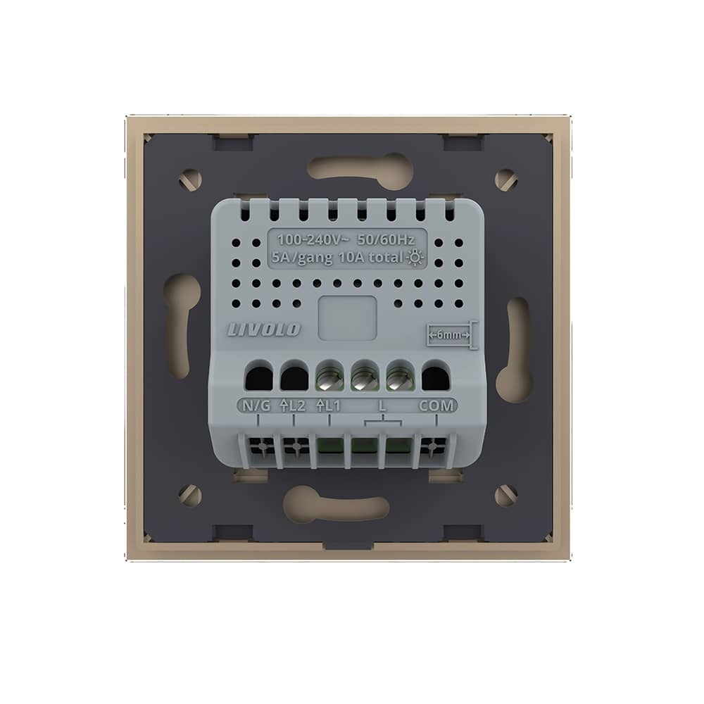 Intrerupator Simplu cu Touch LIVOLO din Sticla - Protocol ZigBee EC — imaginea 4