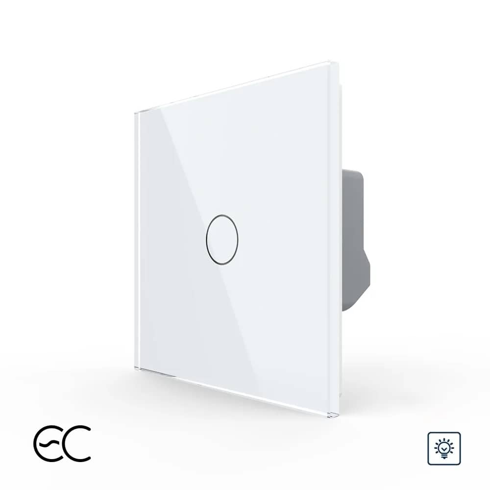 Intrerupator Simplu cu Variator si Touch LIVOLO din Sticla - Protocol ZigBee EC — imaginea 1