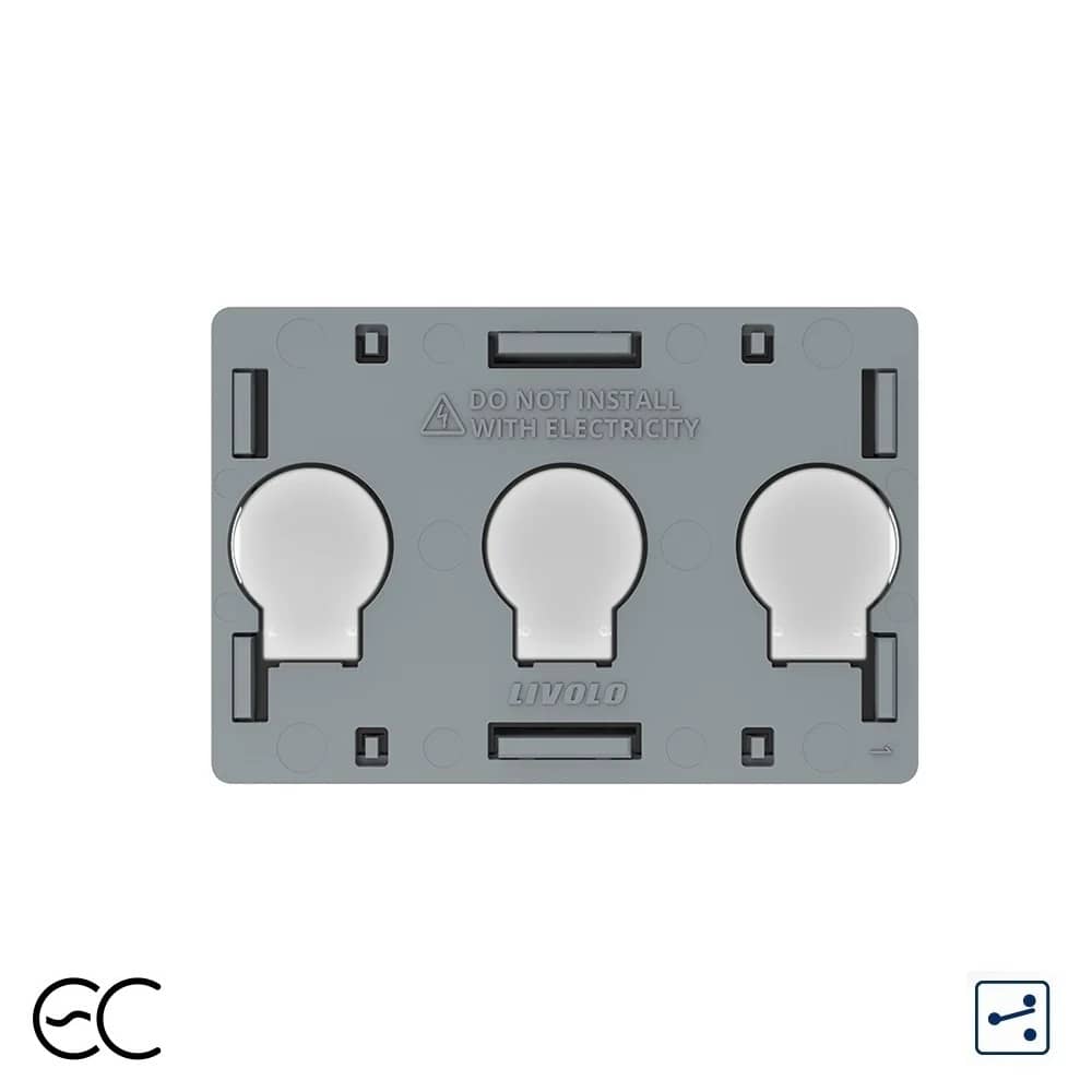Modul Intrerupator Triplu Cap Scara / Cruce cu Touch LIVOLO, protocol ZigBee EC - standard Italian — imaginea 1