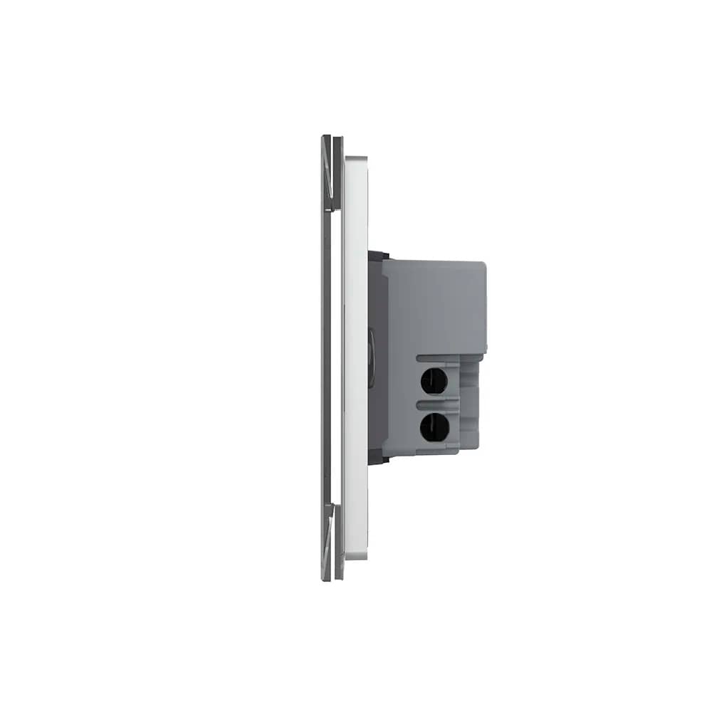 Intrerupator Triplu Cap Scara / Cruce cu Touch LIVOLO din Sticla, Standard Italian - protocol ZigBee EC — imaginea 3