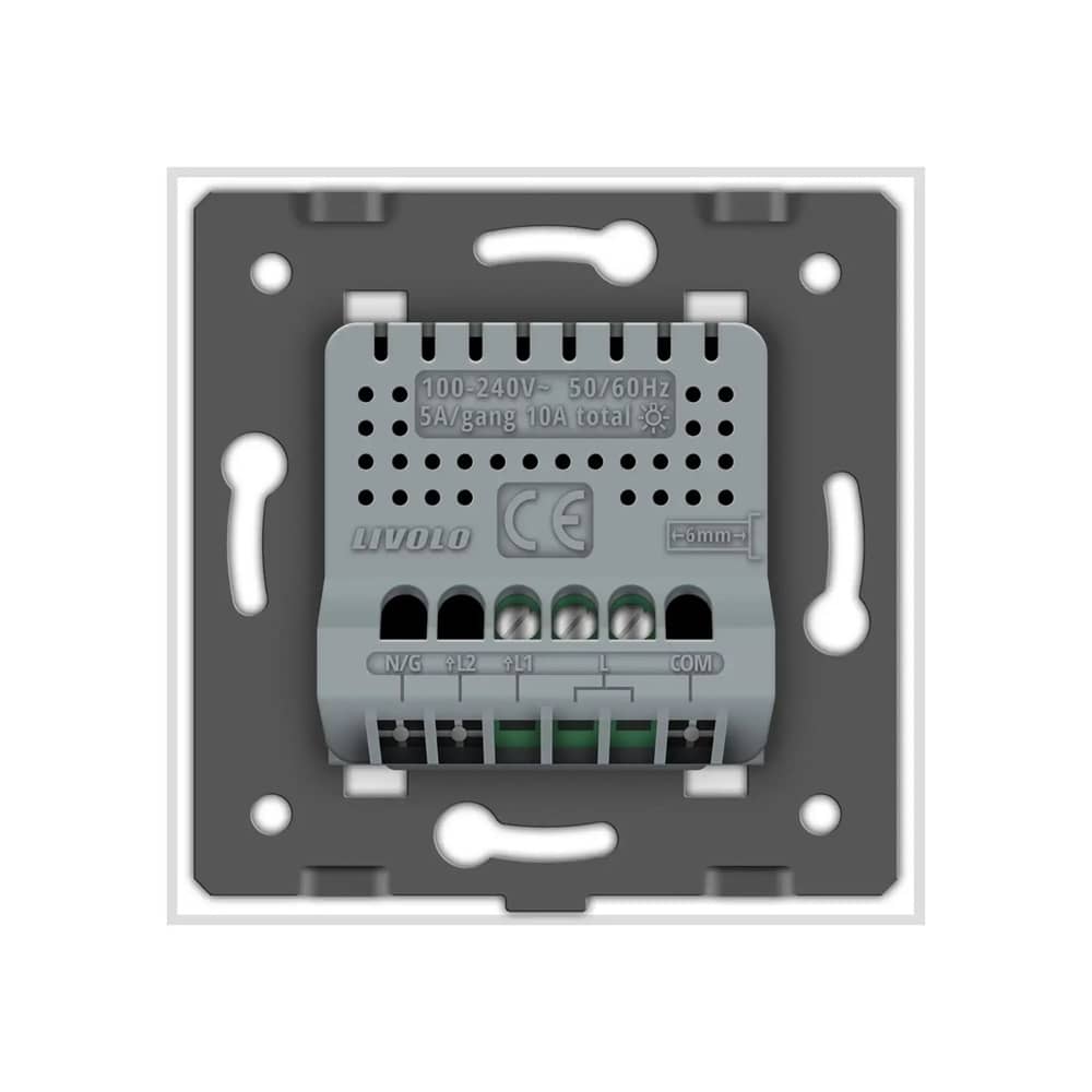 Intrerupator Simplu cu Variator si Touch LIVOLO din Sticla - Protocol ZigBee EC — imaginea 4