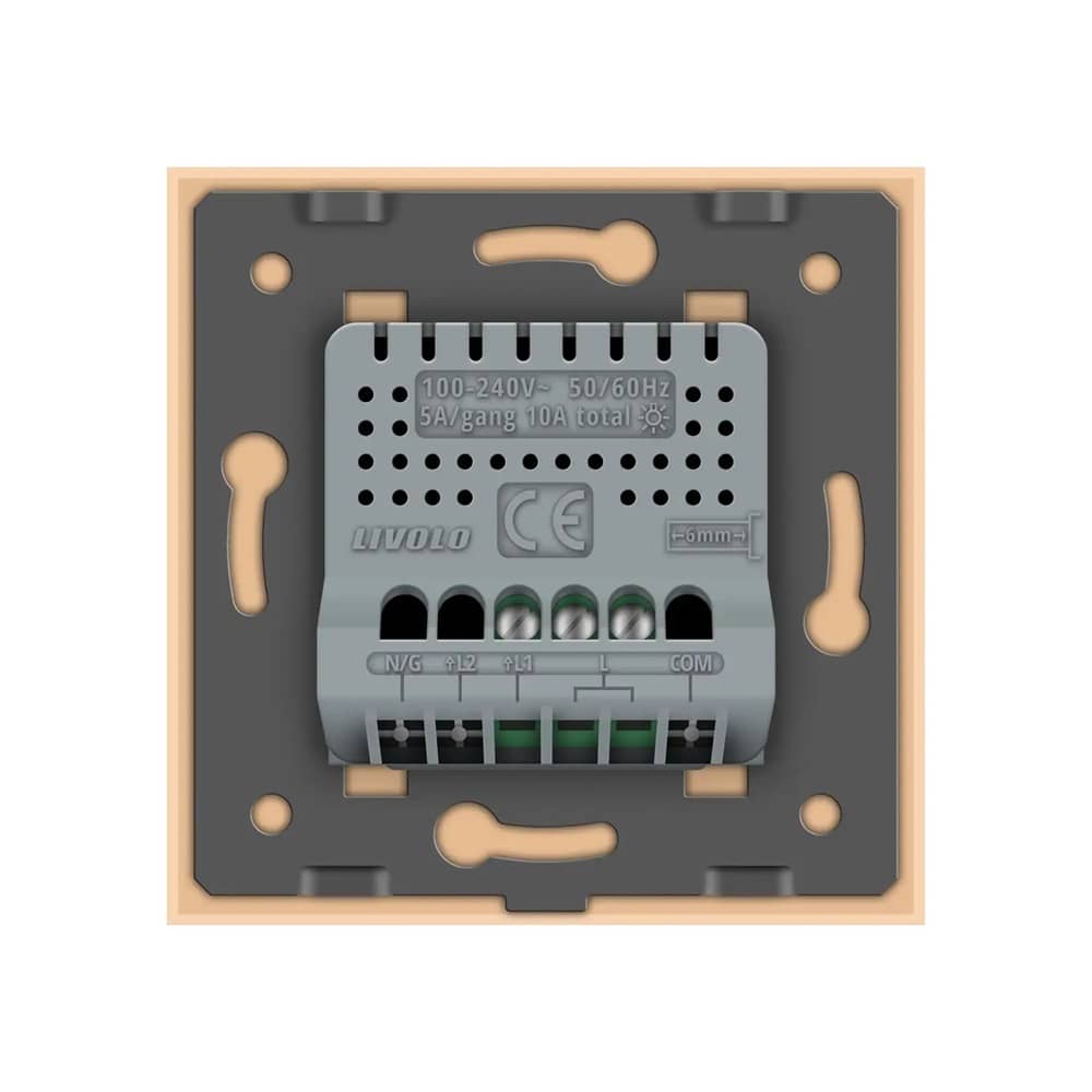 Intrerupator Simplu cu Variator si Touch LIVOLO din Sticla - Protocol ZigBee EC — imaginea 4