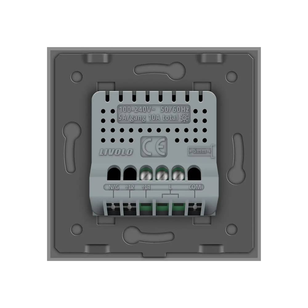Intrerupator Simplu cu Variator si Touch LIVOLO din Sticla - Protocol ZigBee EC — imaginea 4