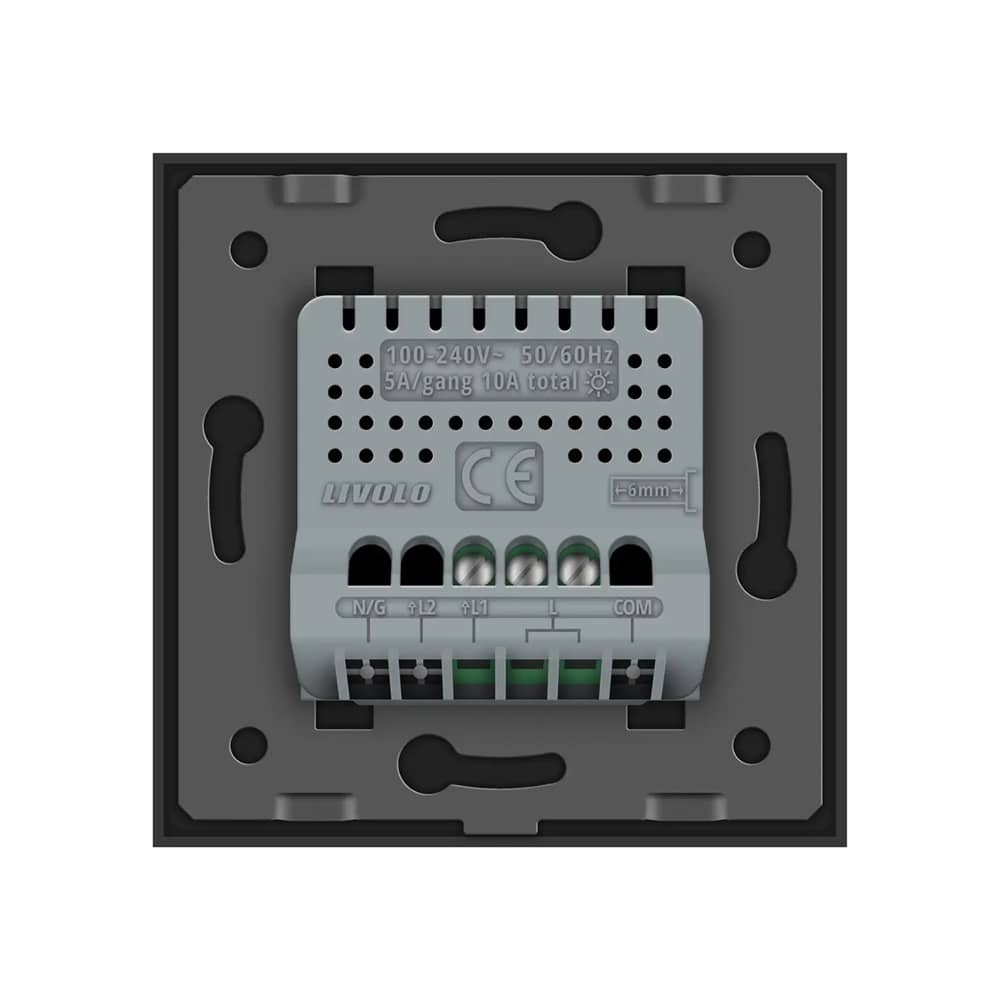 Intrerupator Simplu cu Variator si Touch LIVOLO din Sticla - Protocol ZigBee EC — imaginea 4