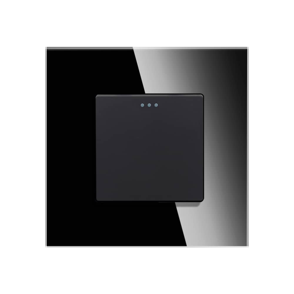 Intrerupator Simplu Mecanic cu Reset / Revenire LUXION cu Rama din Sticla — imaginea 2