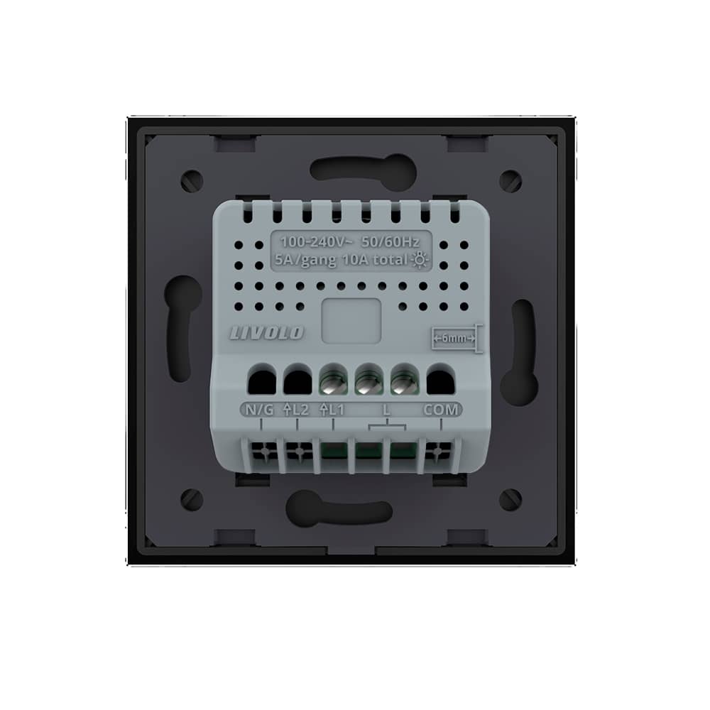 Intrerupator Simplu cu Touch LIVOLO cu Rama din Sticla - Protocol ZigBee EC — imaginea 4