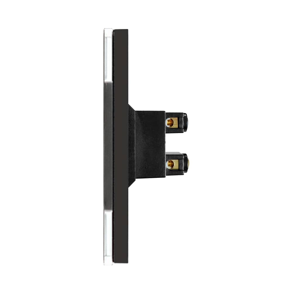 Priza Dubla cu Module Inguste cu Rama din Sticla LUXION — imaginea 3