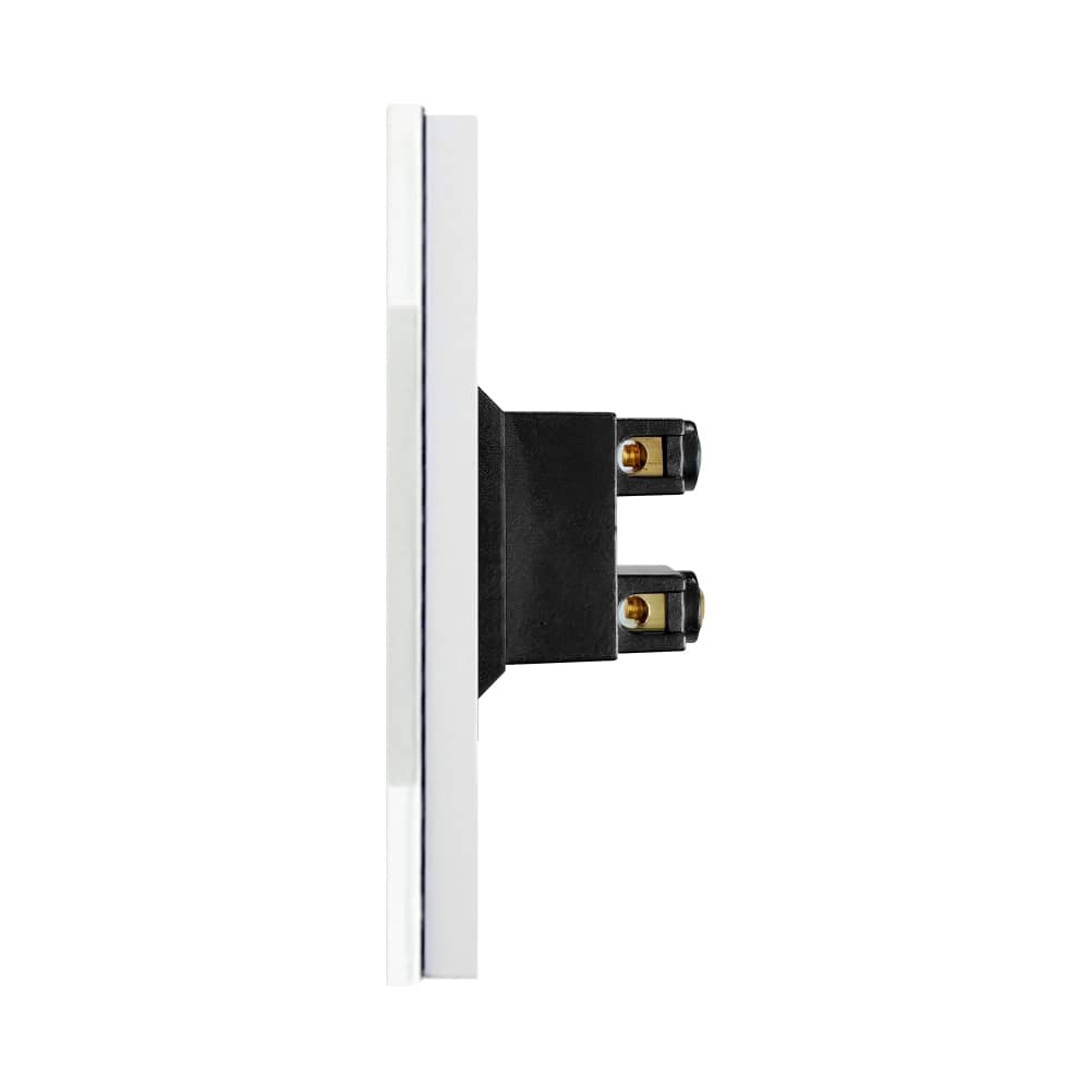 Priza Dubla cu Module Inguste cu Rama din Sticla LUXION — imaginea 3