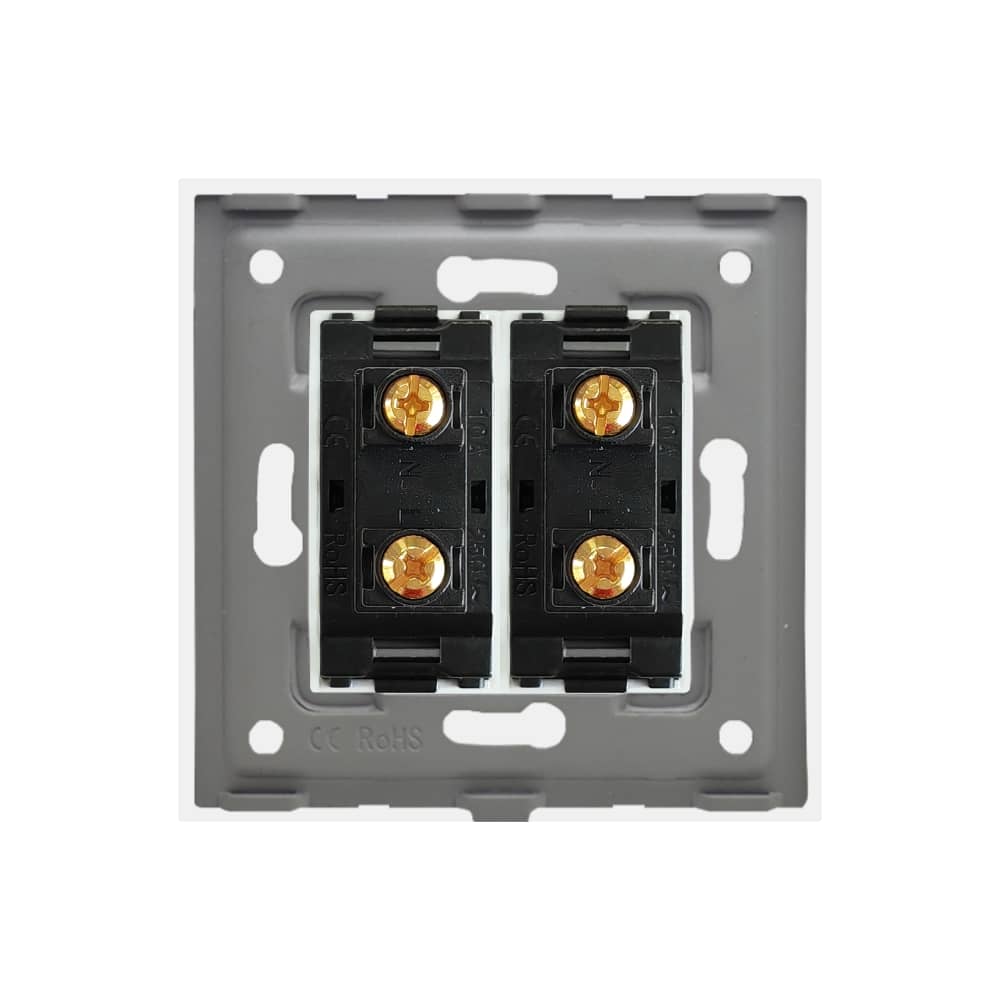 Priza Dubla cu Module Inguste cu Rama din Aluminiu LUXION — imaginea 4