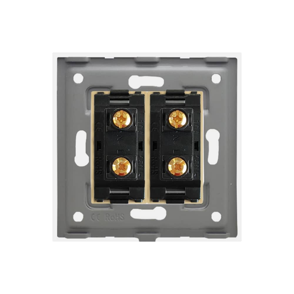 Priza Dubla cu Module Inguste cu Rama din Sticla LUXION — imaginea 4