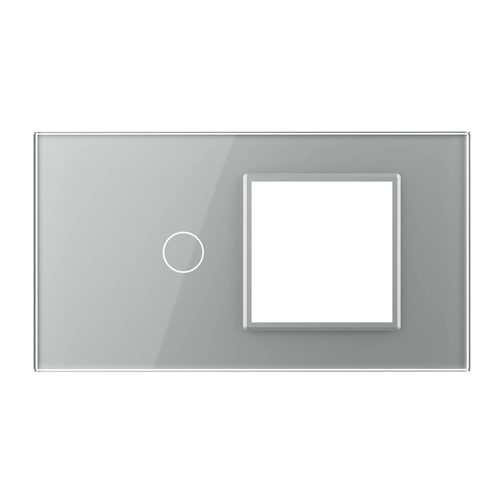 Panou Intrerupator Simplu cu Priza LIVOLO din Sticla, Standard Italian - 4M — imaginea 2