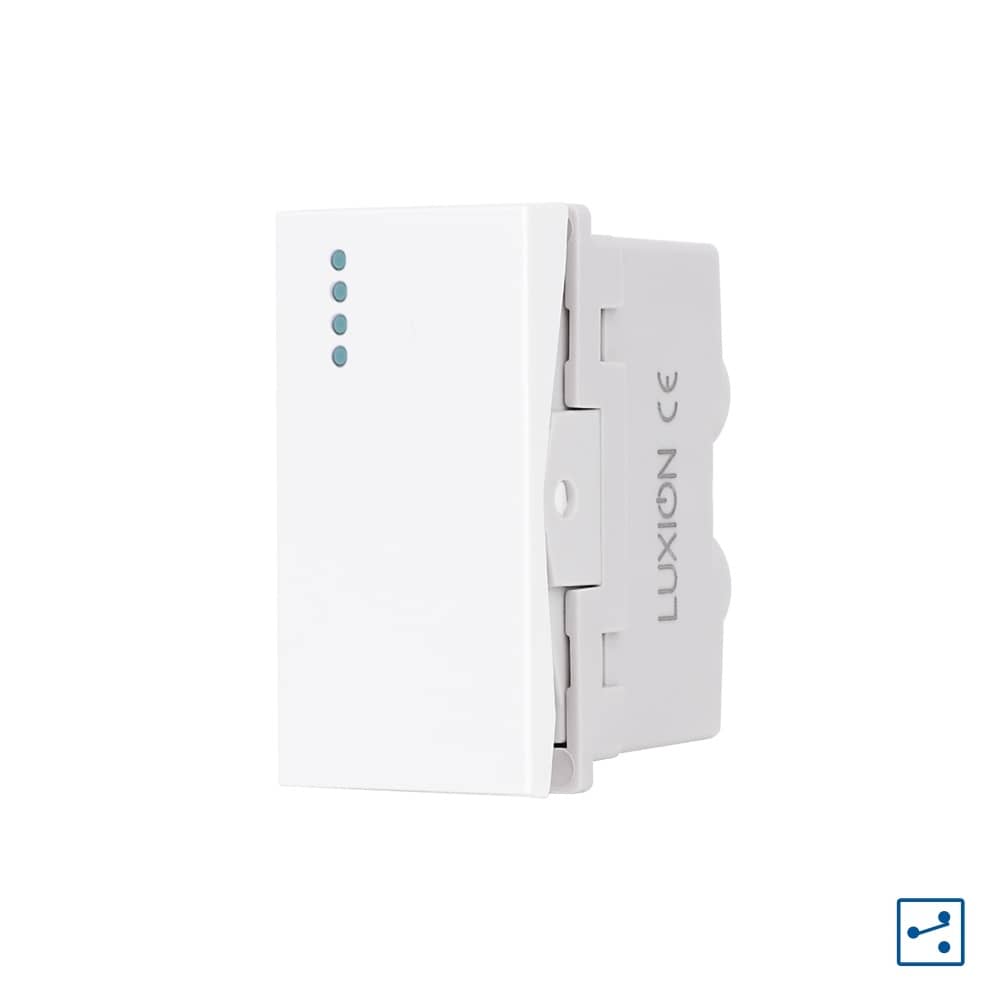 Modul Intrerupator Simplu Cap-Cruce Mecanic 1M LUXION, Standard Italian