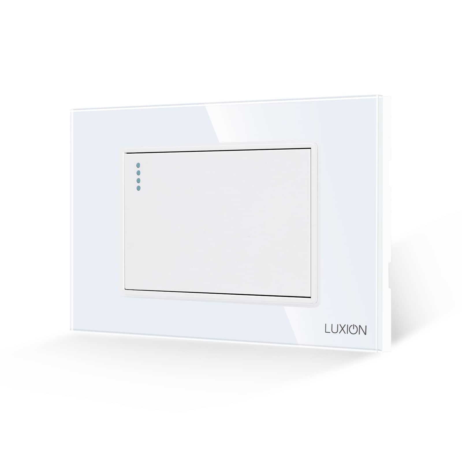 Intrerupator Simplu Mecanic LUXION cu Rama din Sticla, Standard Italian, 3M — imaginea 1