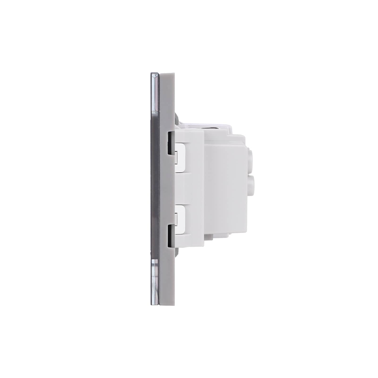 Intrerupator Simplu + Priza cu Rama din Sticla LUXION, Standard Italian, 3M — imaginea 3