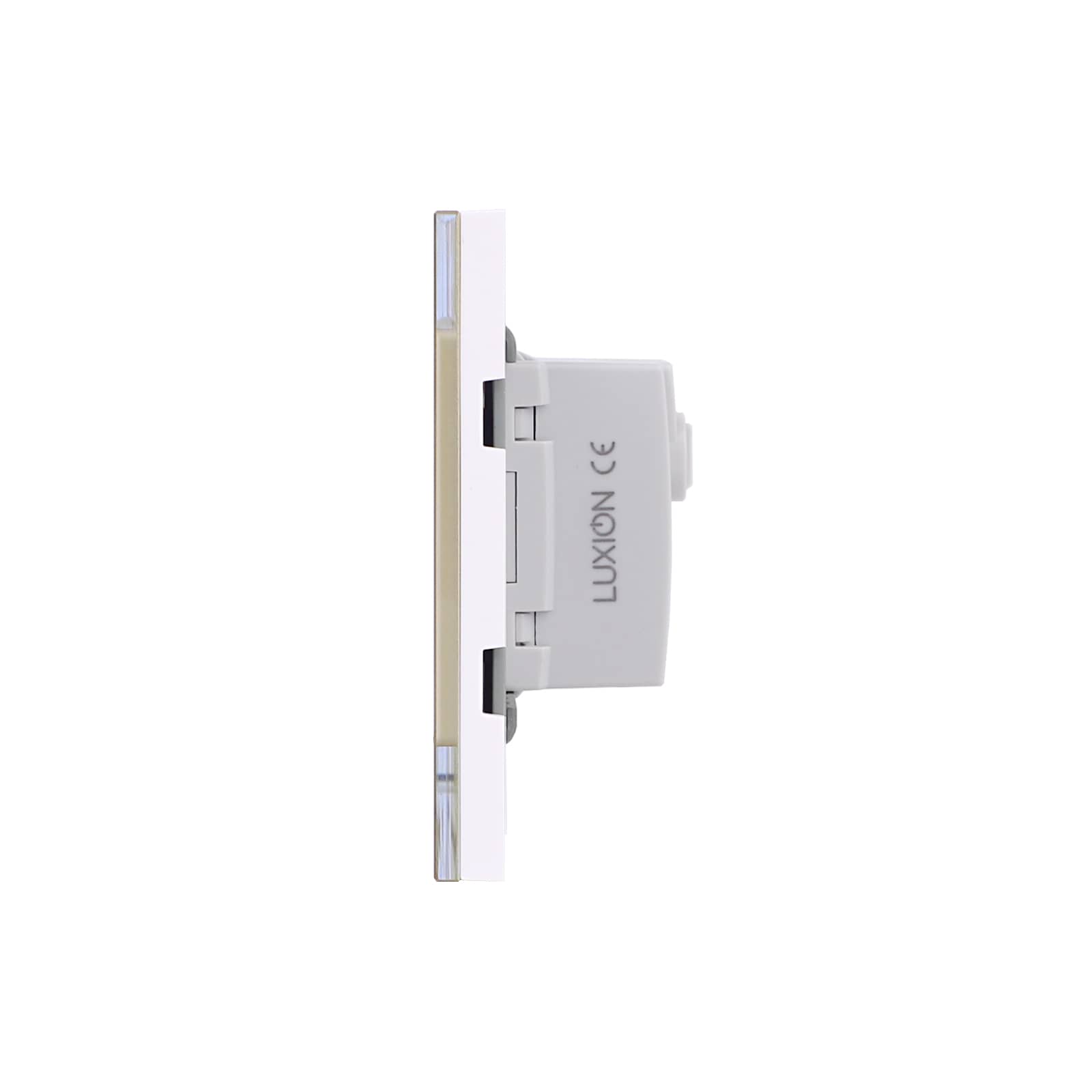 Intrerupator Simplu Mecanic LUXION cu Rama din Sticla, Standard Italian, 3M — imaginea 3