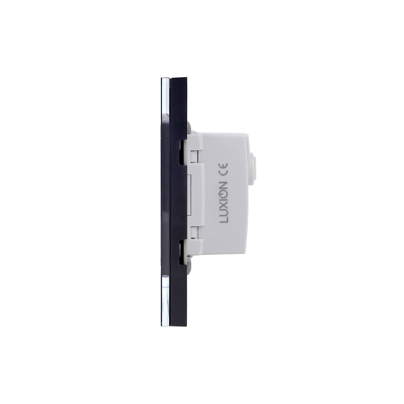 Intrerupator Simplu Mecanic LUXION cu Rama din Sticla, Standard Italian, 3M — imaginea 3