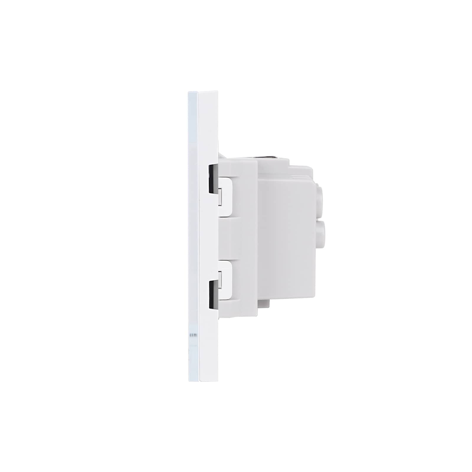Priza Tripla cu Rama din Sticla LUXION, Standard Italian, 6M — imaginea 3