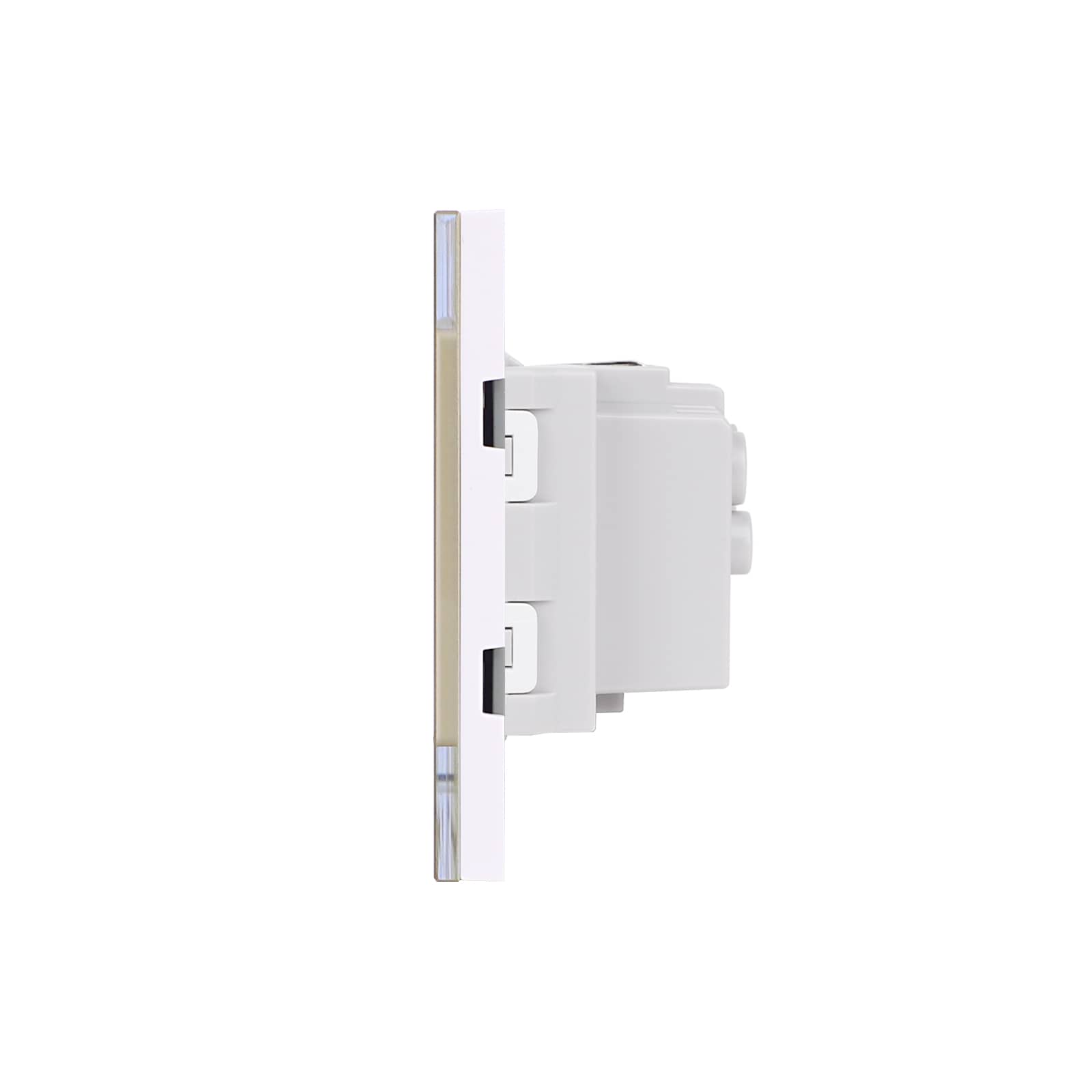 Priza Tripla cu Rama din Sticla LUXION, Standard Italian, 6M — imaginea 3