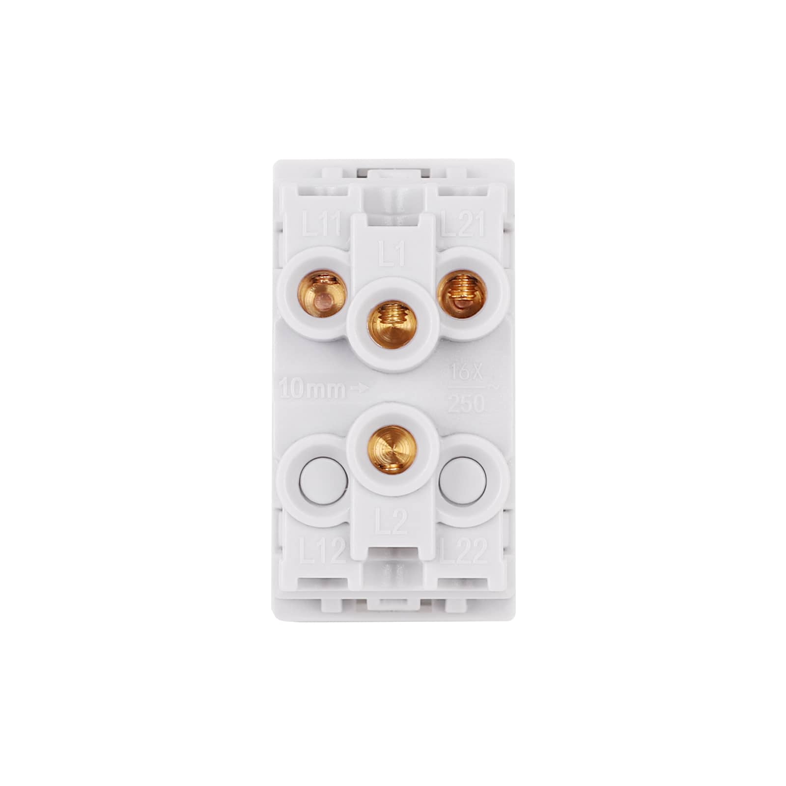 Modul Intrerupator Dublu Mecanic 2M / 1M LUXION, Standard Italian — imaginea 4