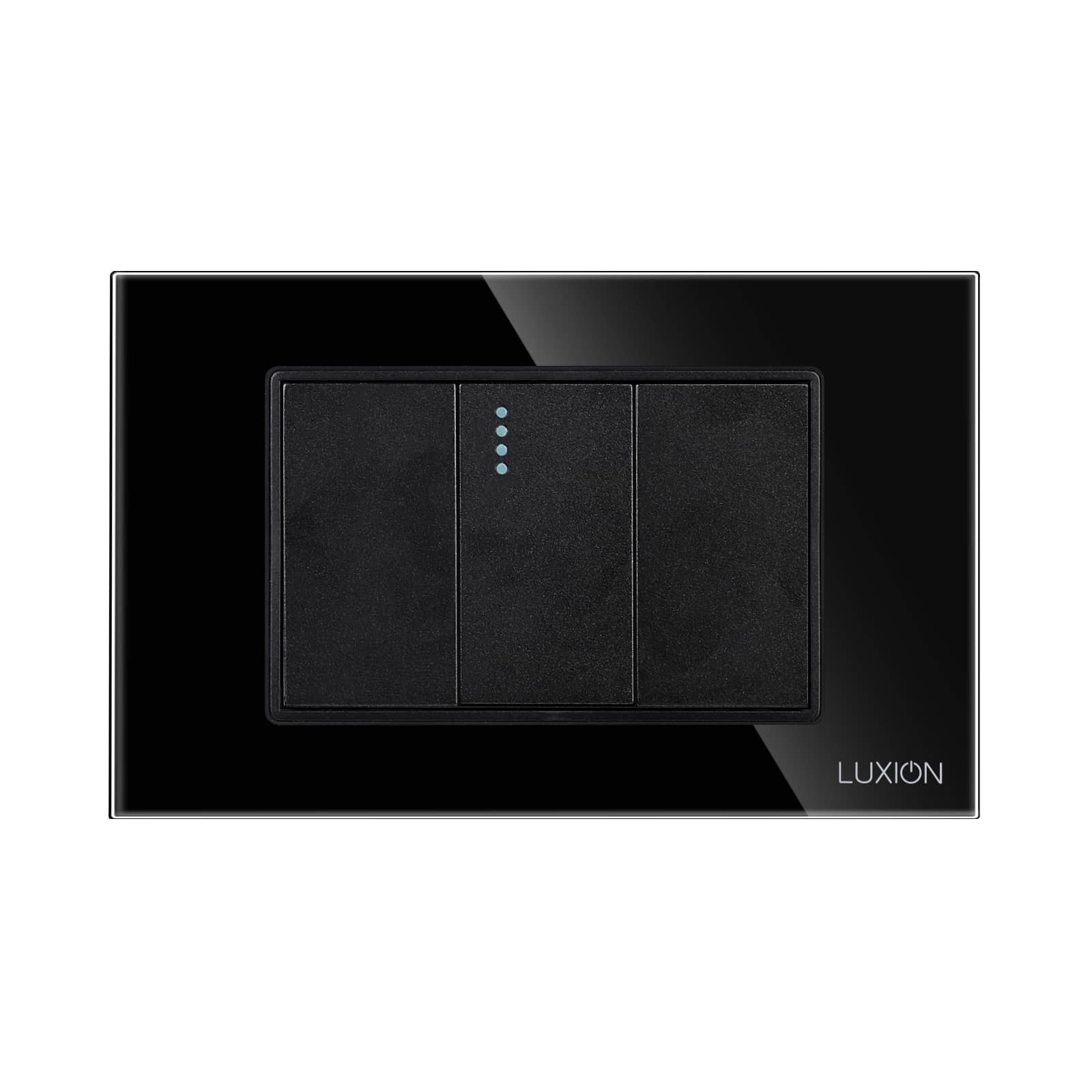 Intrerupator cu Revenire (Sonerie) Mecanic 1M si 2 Taste False LUXION cu Rama din Sticla, Standard Italian, 3M — imaginea 2