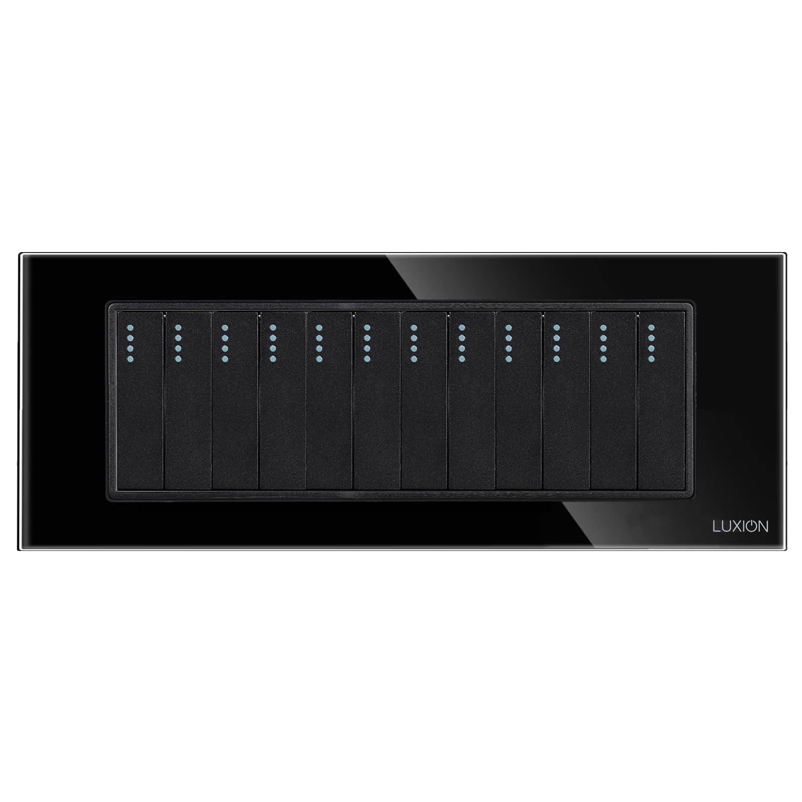 Intrerupator Mecanic 12 Posturi LUXION cu Rama din Sticla, Standard Italian, 6M — imaginea 2
