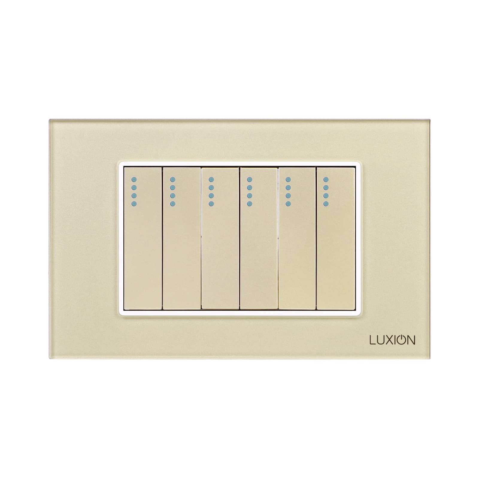 Intrerupator Mecanic 6 Posturi LUXION cu Rama din Sticla, Standard Italian, 3M — imaginea 2