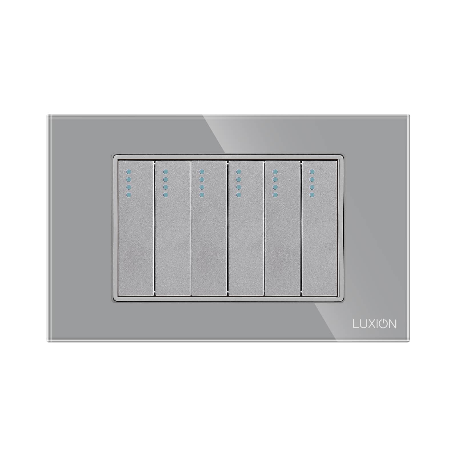 Intrerupator Mecanic 6 Posturi LUXION cu Rama din Sticla, Standard Italian, 3M — imaginea 2