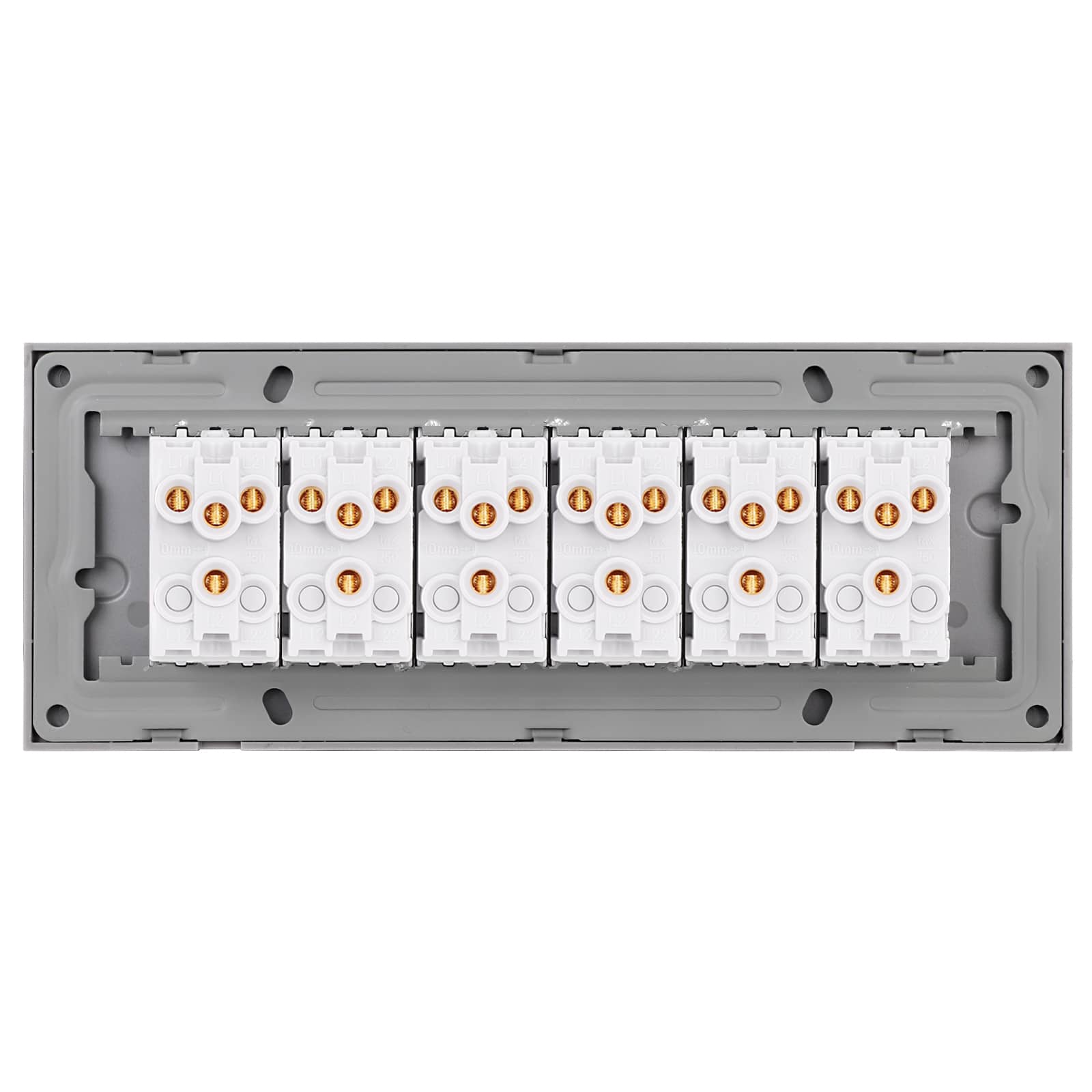 Intrerupator Mecanic 12 Posturi LUXION cu Rama din Sticla, Standard Italian, 6M — imaginea 4