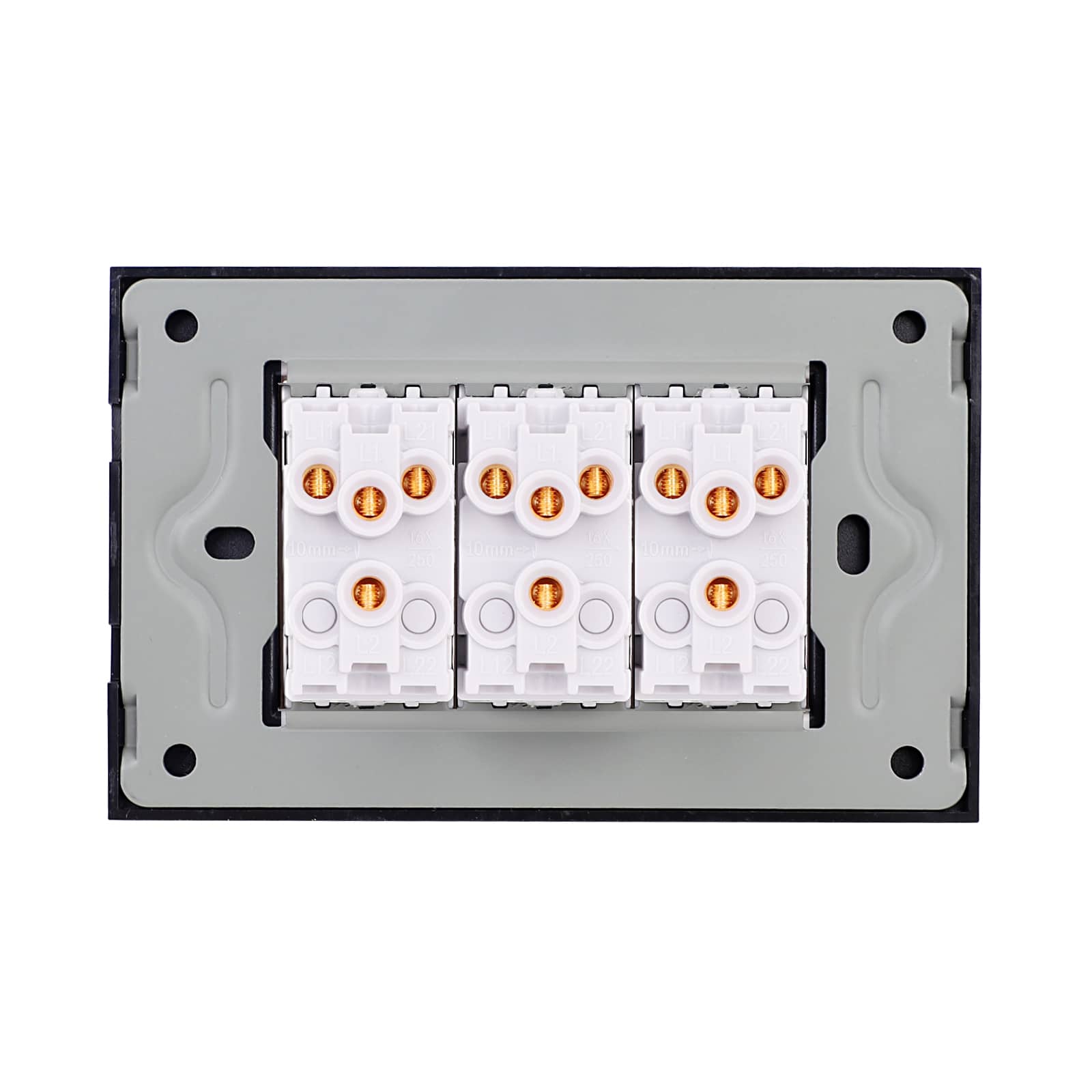 Intrerupator Mecanic 6 Posturi LUXION cu Rama din Sticla, Standard Italian, 3M — imaginea 4