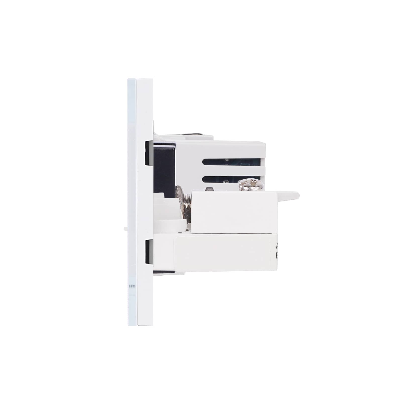 Priza Schuko + Ingusta + Dubla USB + TV + Internet cu Rama Din Sticla LUXION, Standard Italian, 6M — imaginea 3