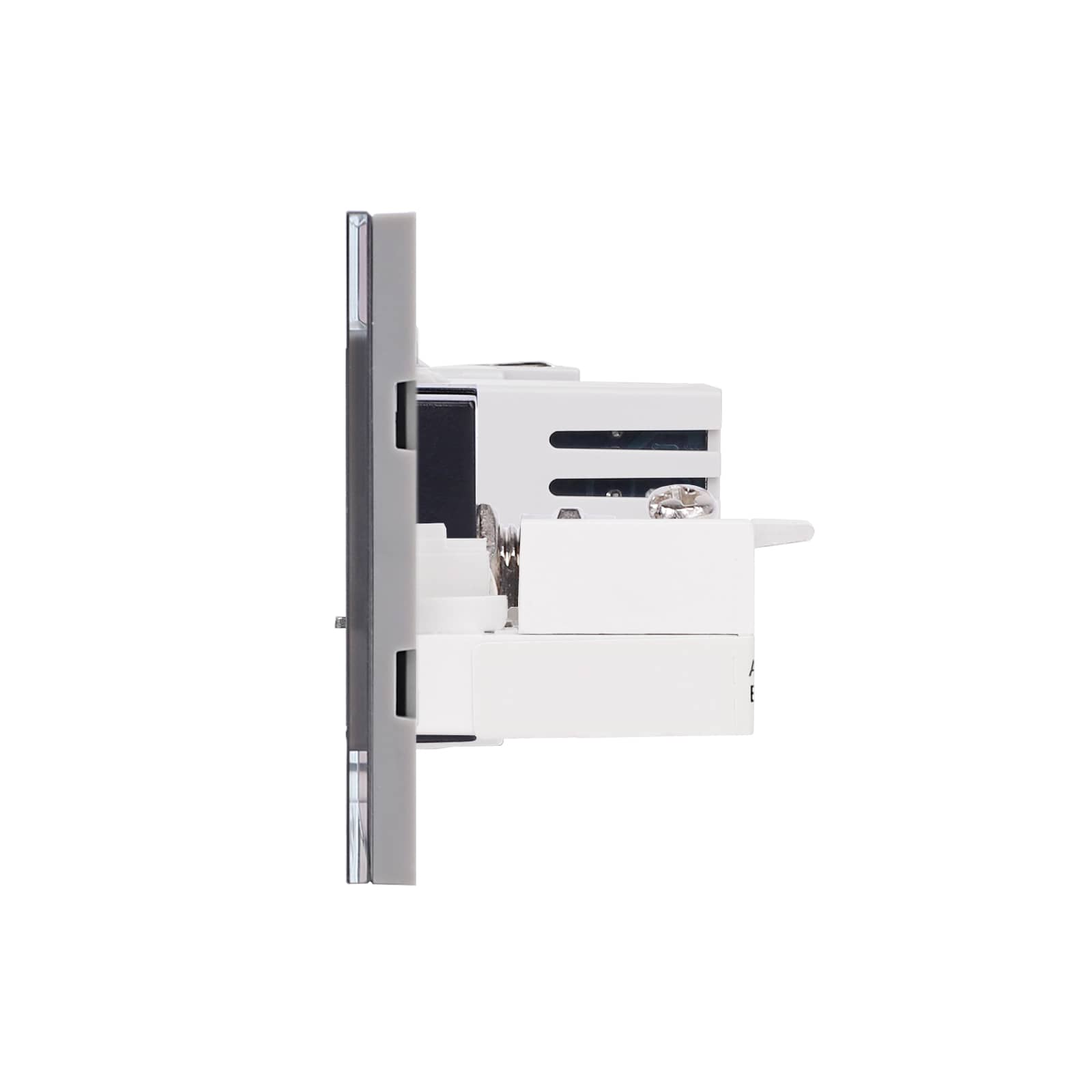 Priza Schuko + Ingusta + Dubla USB + TV + Internet cu Rama Din Sticla LUXION, Standard Italian, 6M — imaginea 3