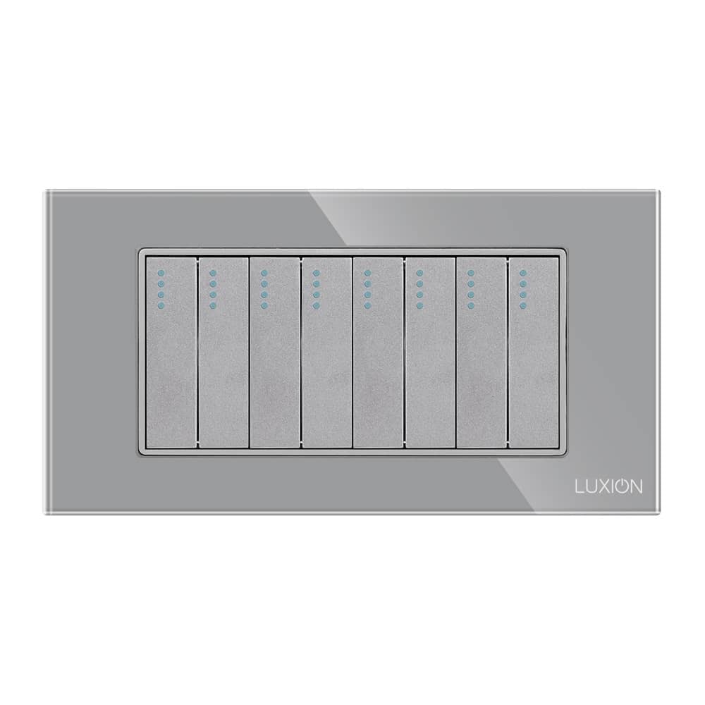 Intrerupator Mecanic 8 Posturi LUXION cu Rama din Sticla, Standard Italian, 4M — imaginea 2